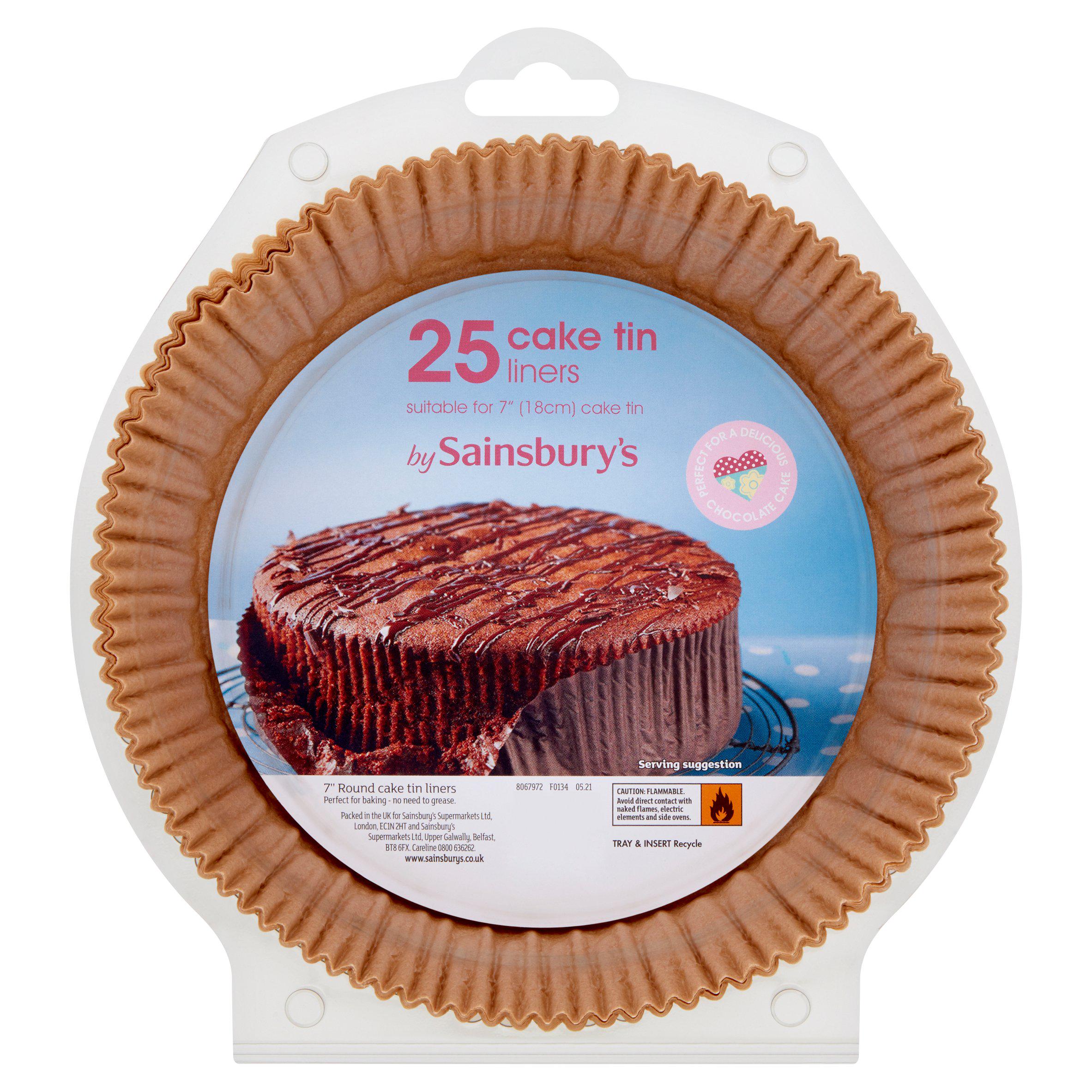 Sainsbury's Cake Tin Liners x25 120g Colourings & flavourings Sainsburys   