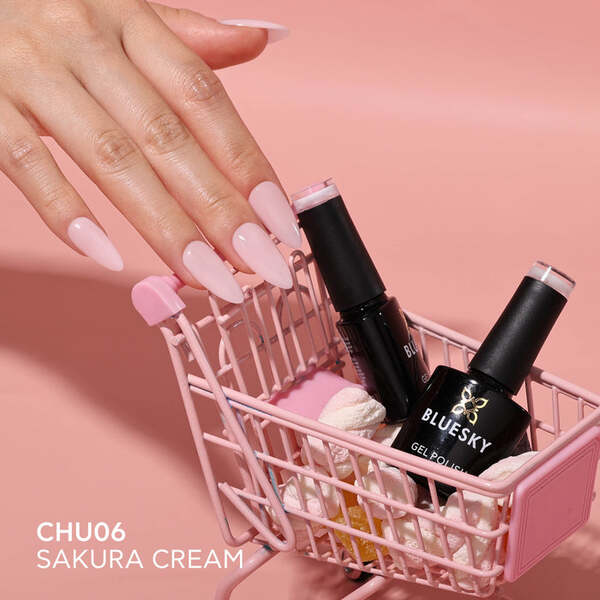Bluesky Sakura Cream gel polish 10ml, imported from the UK