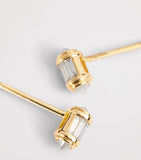 SHAY ripple gold diamond stud earrings (British brand)