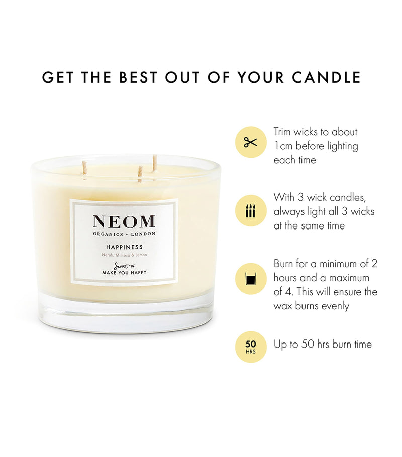 NEOM Happiness candle 420g, imported from the UK