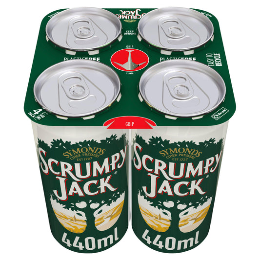 Symonds Scrumpy Jack Premium British Cider Cans 4 x 440ml Cider Sainsburys   