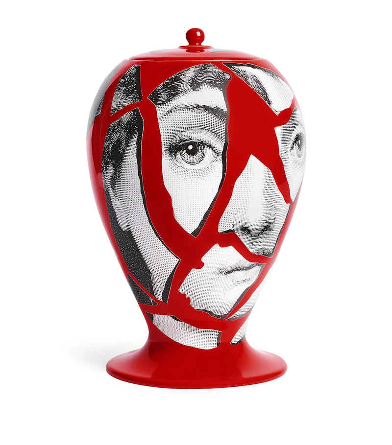 Fornasetti Cocci porcelain vase 30cm - British product