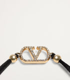 Valentino Garavani Crystal VLogo Signature bracelet, UK version