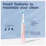 Oral-B iO3 Blush Pink Electric Toothbrush with Travel Case GOODS Superdrug   