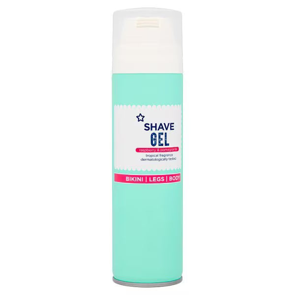 Superdrug shave gel Raspberry and Pomegranate 200ml (British brand)