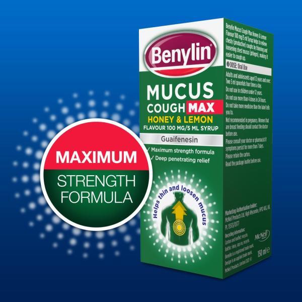 Benylin Mucus Max Honey and Lemon 150ml GOODS Superdrug   