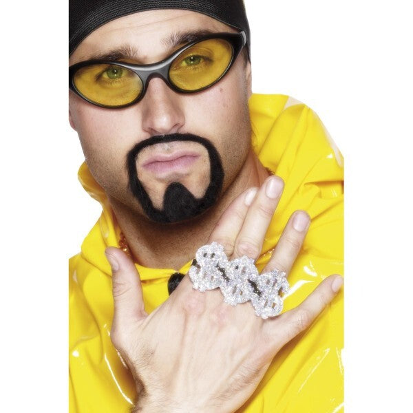 Smiffys 3 in 1 dollar rapper ring, imported from the UK