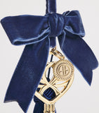 Harrods velvet tassel tree decoration 10cm, imported from the UK