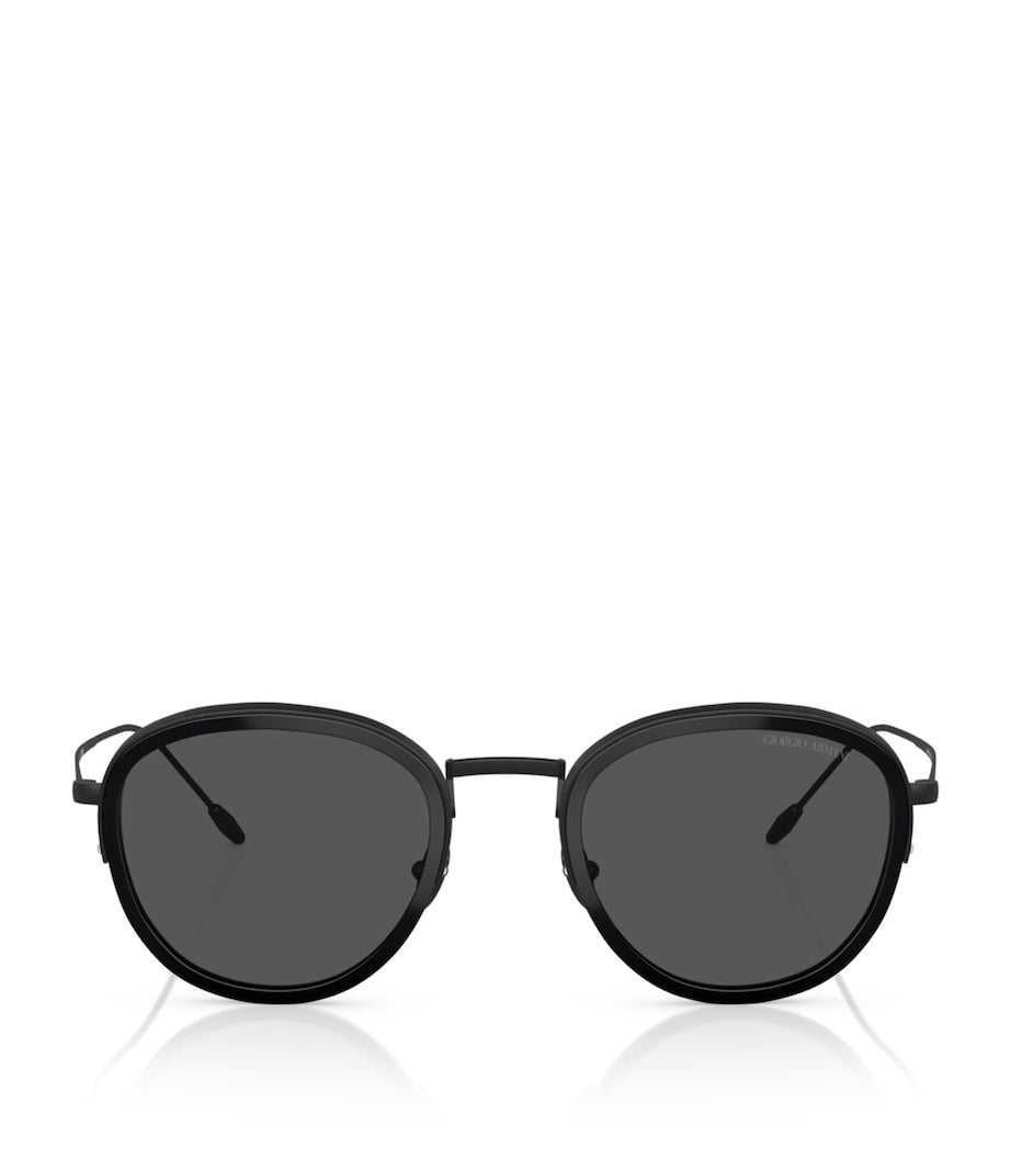 Giorgio Armani round metal sunglasses (British brand)