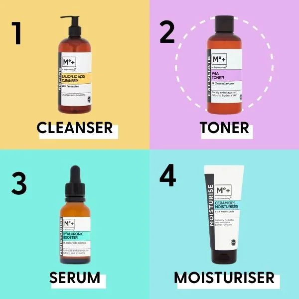 Me+ PHA Exfoliating Toner 200ml bottle, imported from the UK