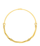 Saint Laurent twisted thread choker necklace brass (British brand)