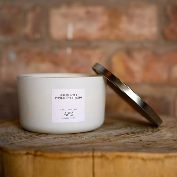 French Connection Winter Vanilla candle 431g, imported from the UK