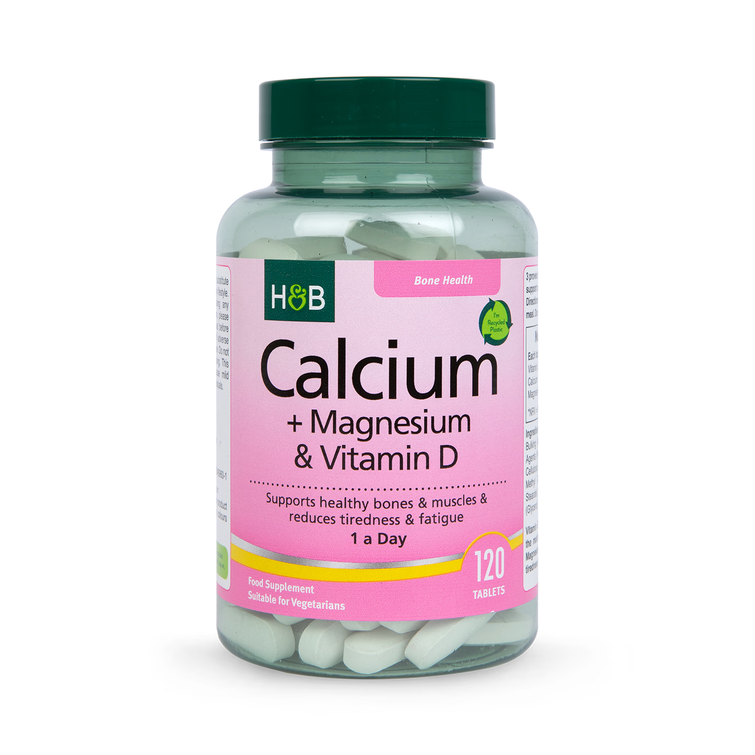 Holland Barrett Calcium Magnesium Vitamin D Tablets 120 count, UK version