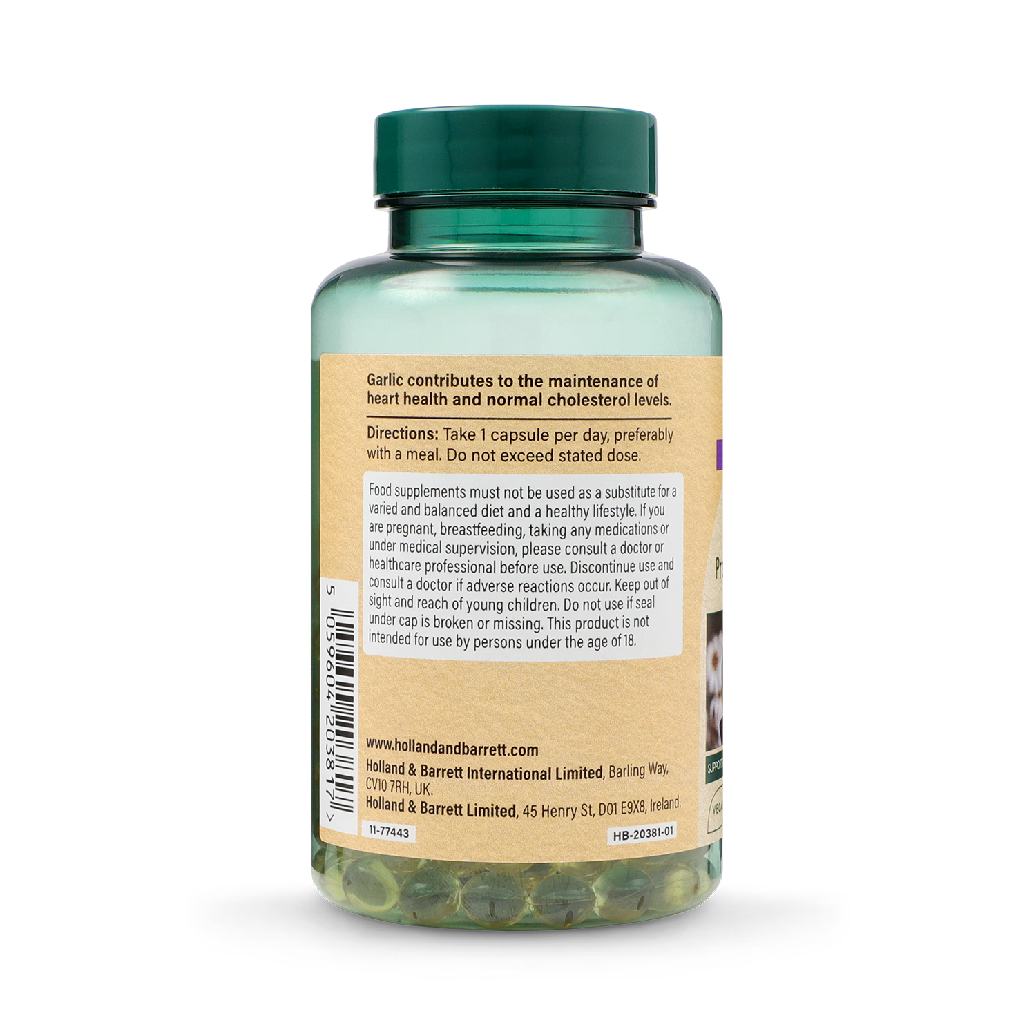 Holland & Barrett High Strength Garlic Capsules 240 Count - British product