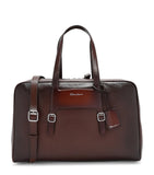 Santoni smooth leather weekend bag (British brand)