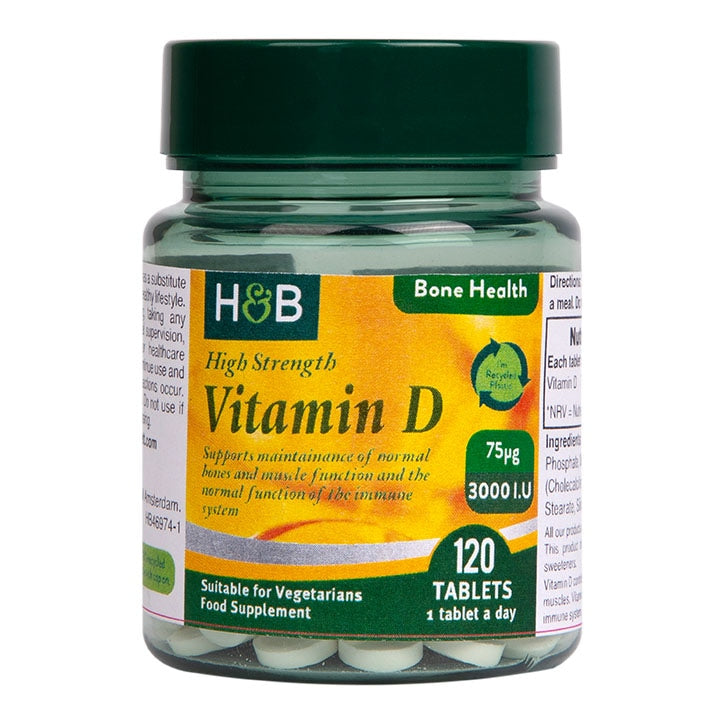 Holland & Barrett Vitamin D3 400 I.U. 10ug 240 Tablets Vitamin D Holland&Barrett   