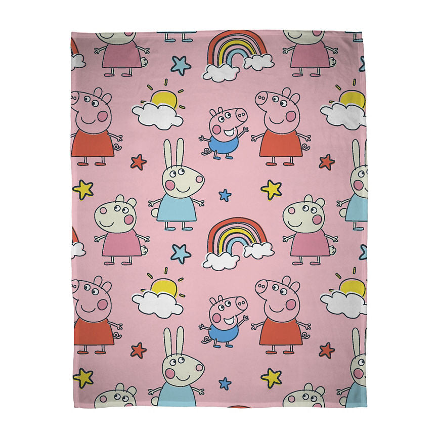 George Home Peppa Pig Fleece Blanket General Household ASDA   