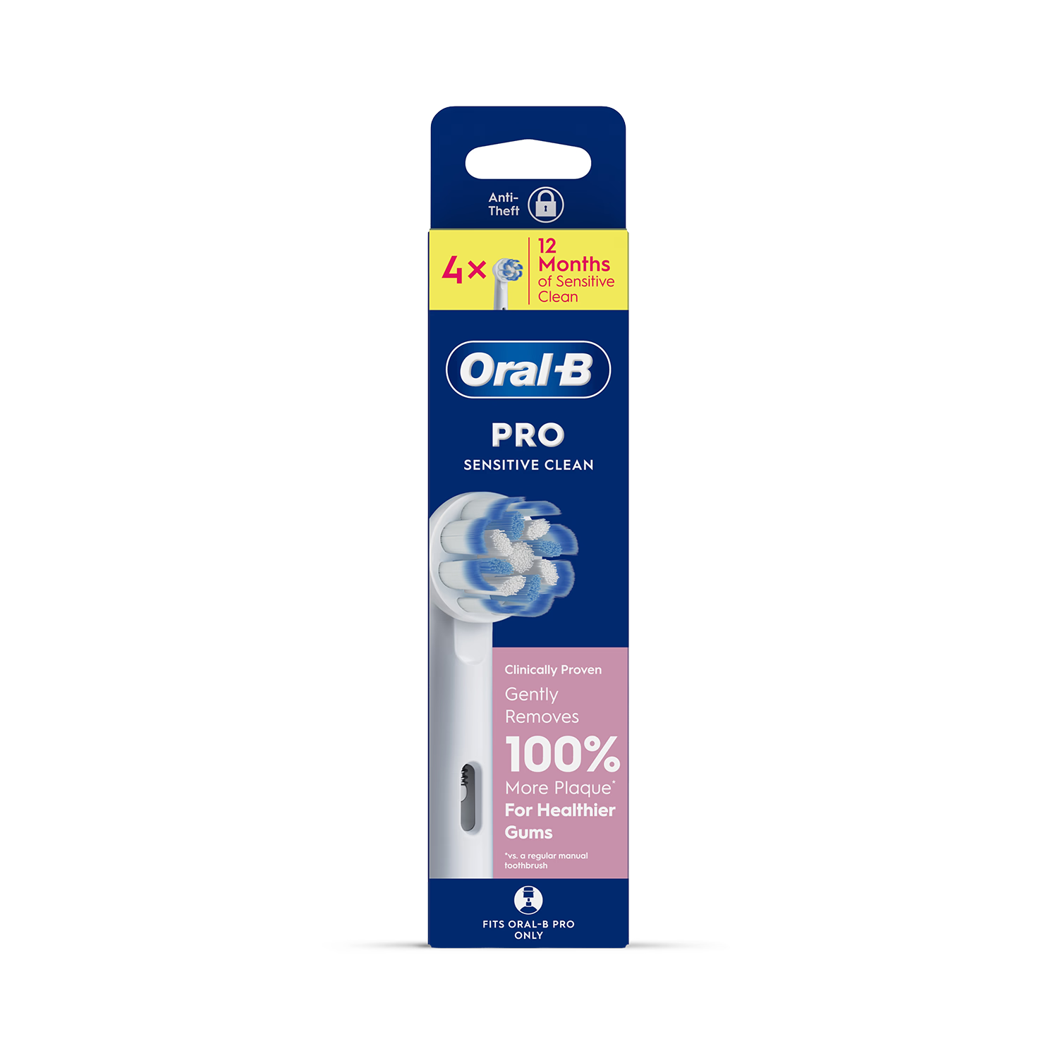 Oral-B Pro Sensitive Clean toothbrush heads 4 count (British brand)