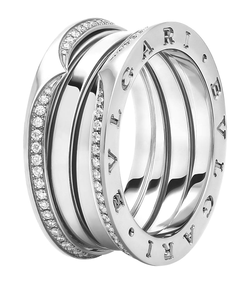 Bvlgari B.zero1 three-band white gold ring, imported from the UK