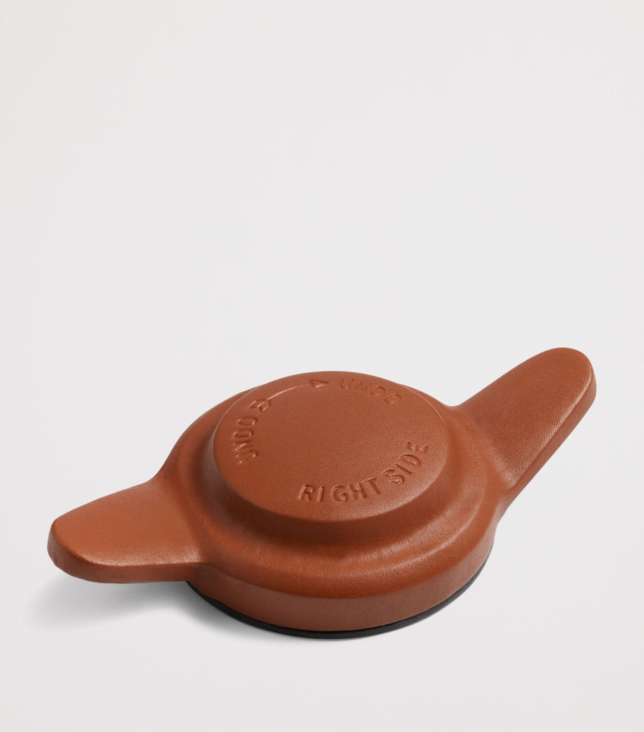 Dunhill leather wing nut desk sculpture - British product