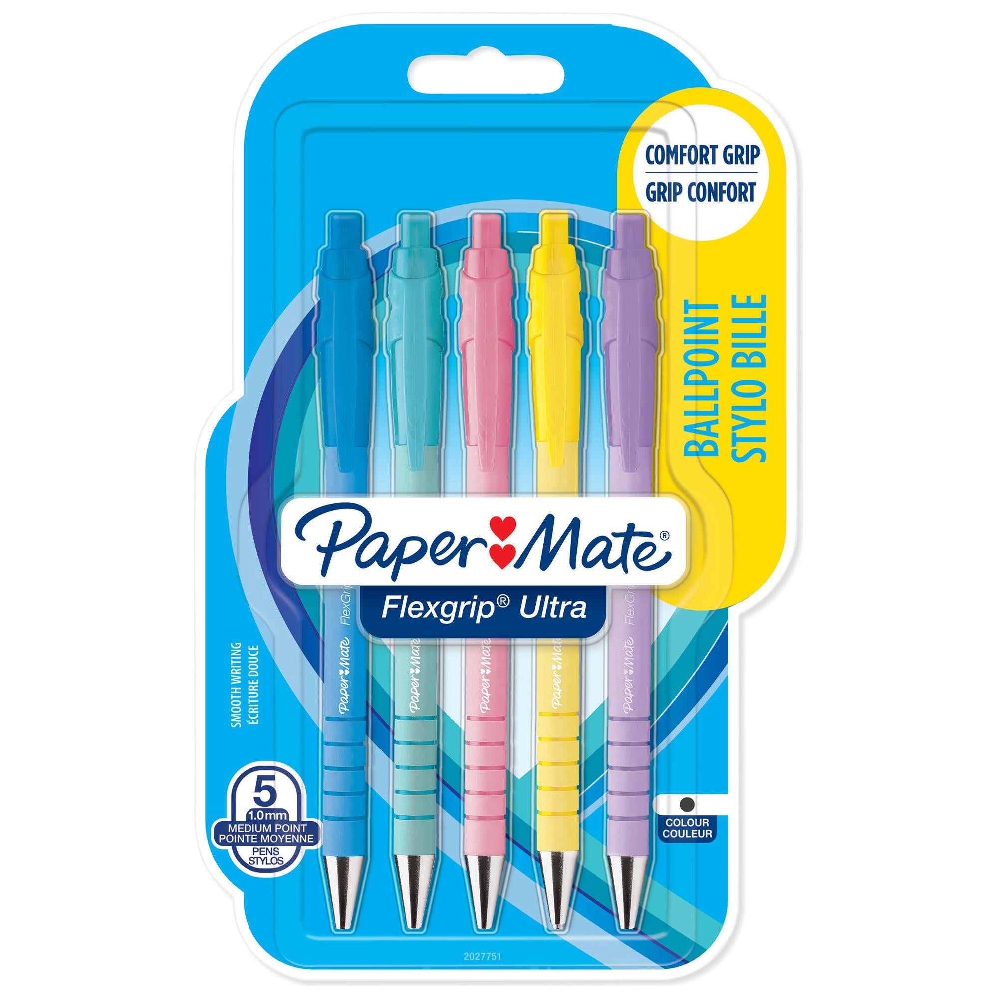 Paper Mate Flex Grip Ultra Pastel 5pk GOODS Sainsburys   