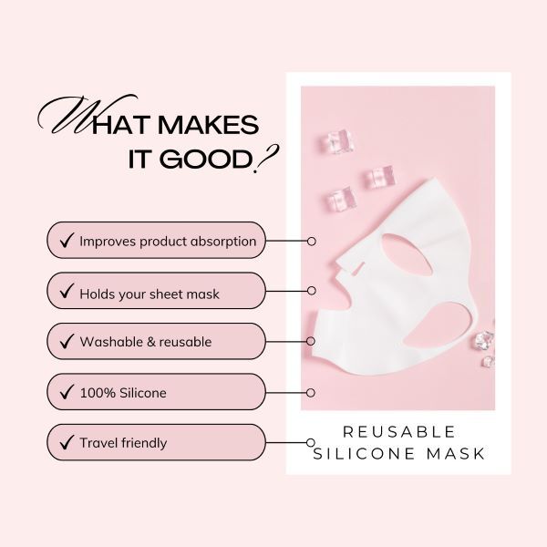Beautical Reusable Silicone Facial Mask - British skincare product