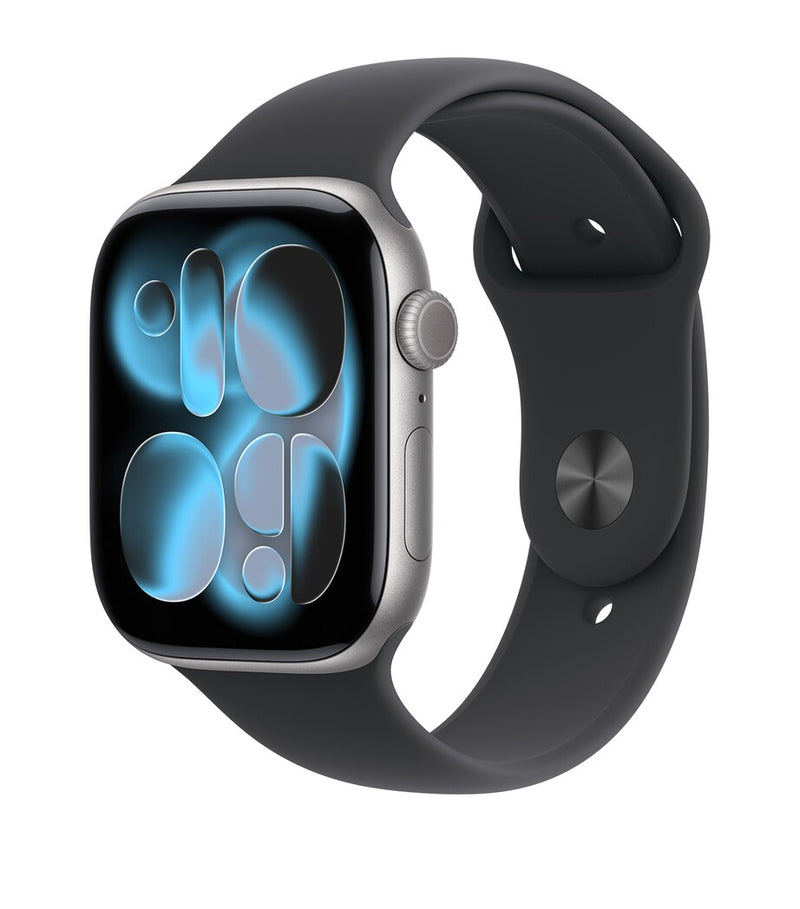 Apple Watch Series 11 Space Grey Aluminium Black Sport Band 46mm Small/Medium - British product