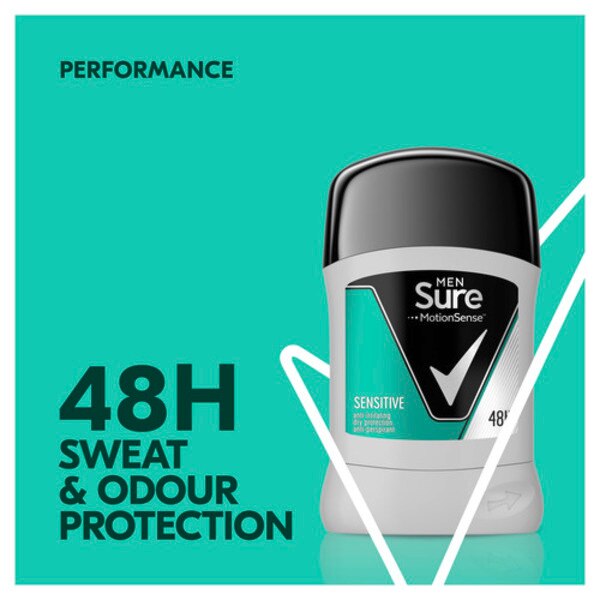 Sure Men Sensitive Antiperspirant Deodorant Stick 50ml GOODS Superdrug   