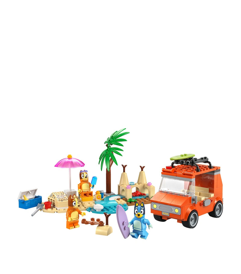 LEGO Bluey's Beach and Family Car Trip building set, UK version