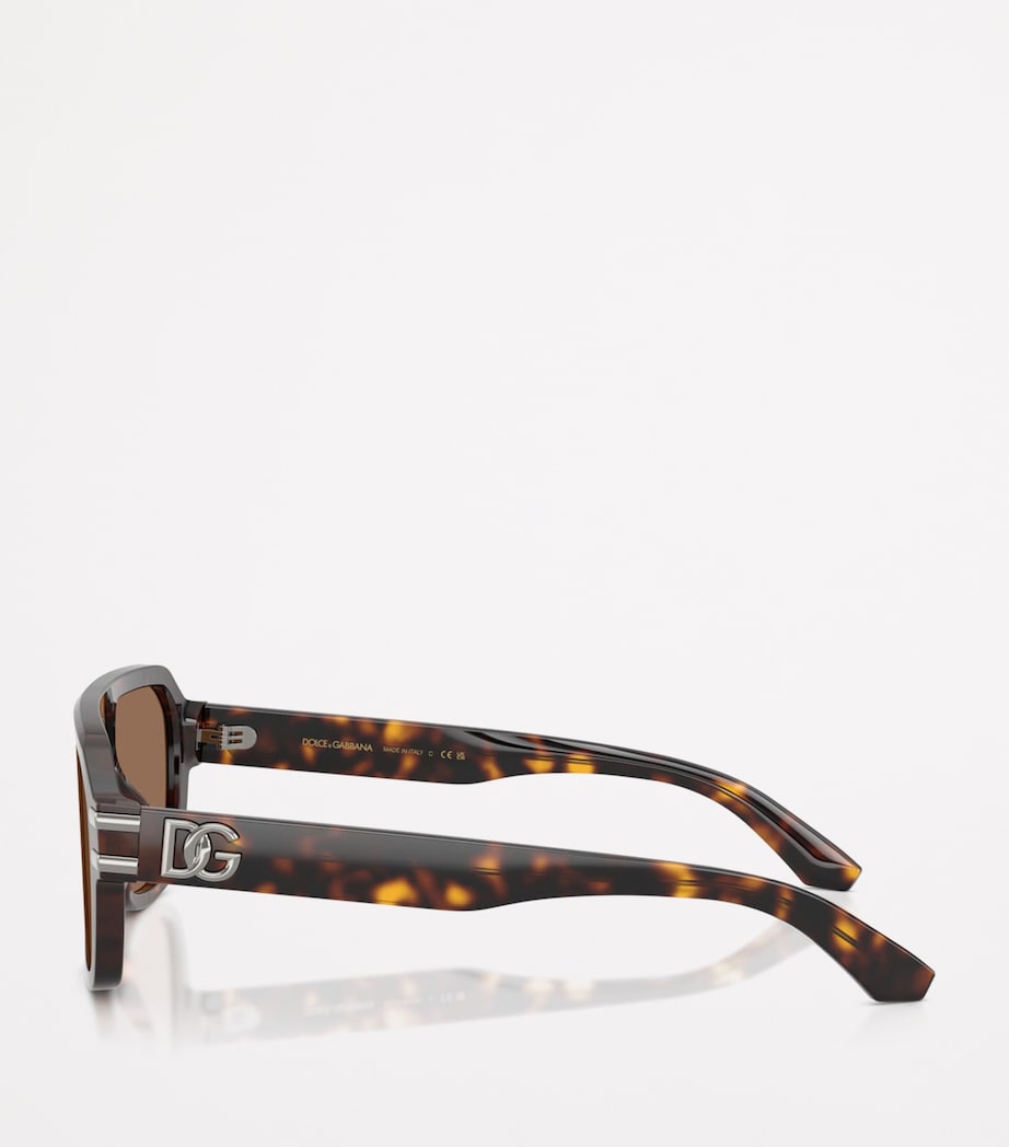 Dolce&Gabbana oversized pilot sunglasses - British product