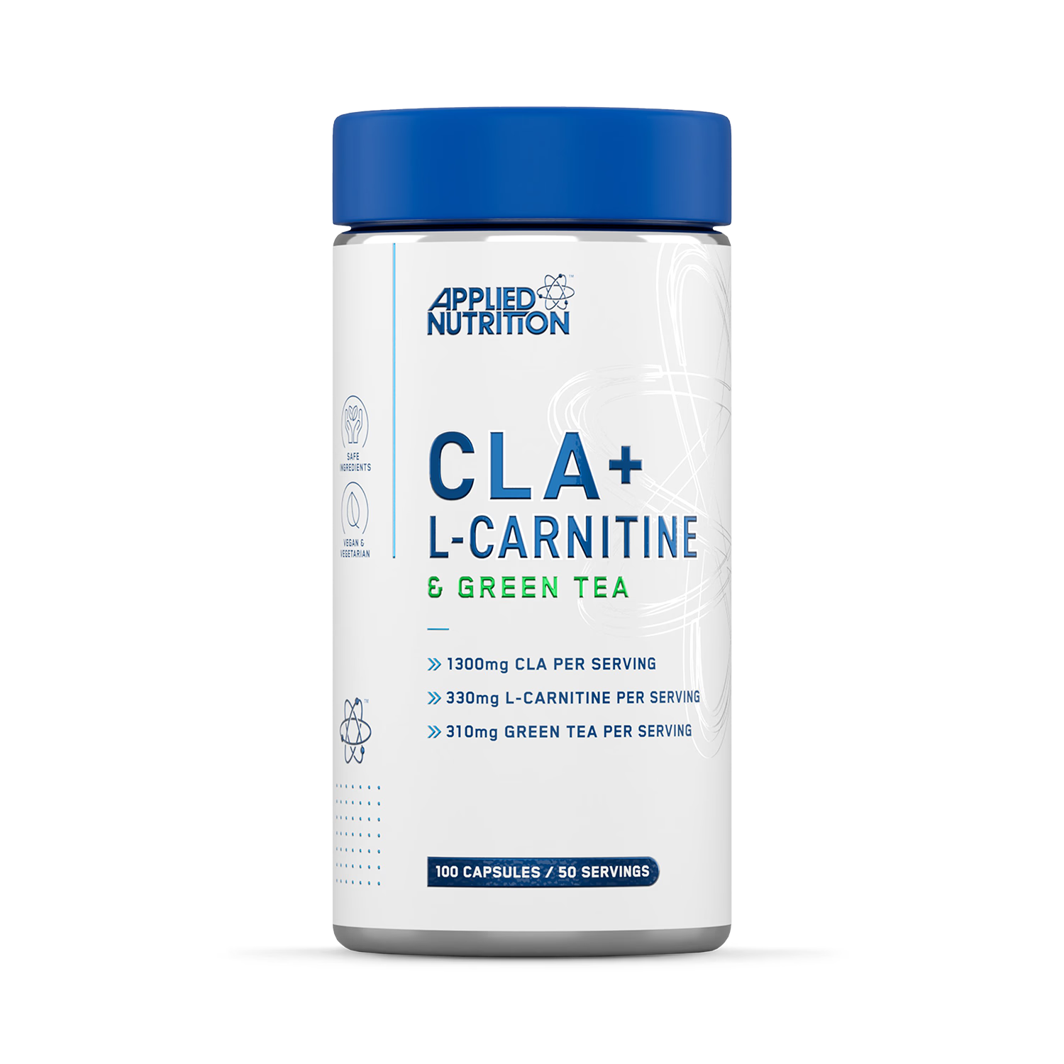 Applied Nutrition CLA L-Carnitine Green Tea 100 Capsules - British product