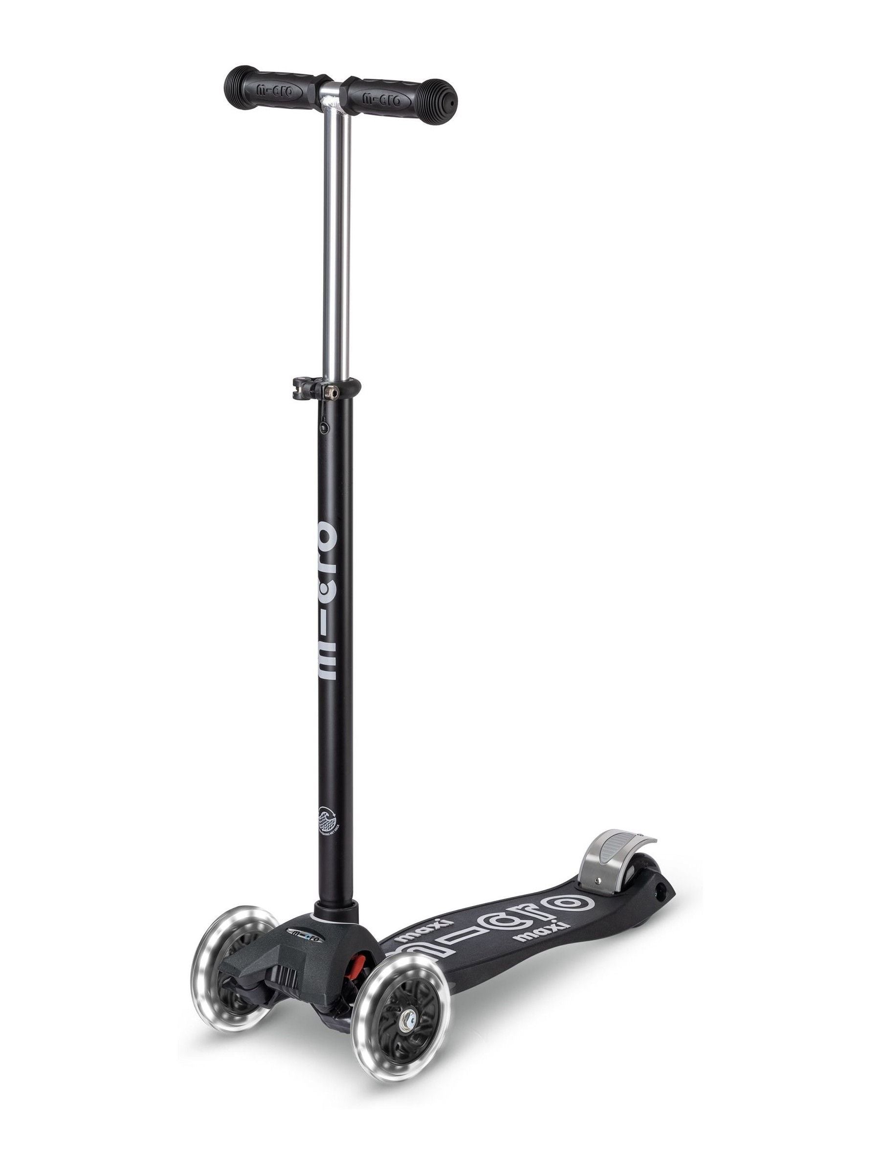 Micro Scooters Black LED Maxi Scooter (British brand)