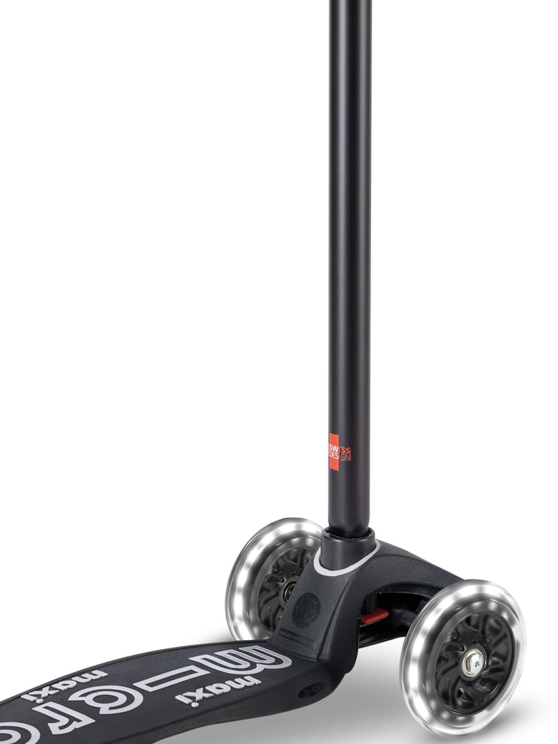 Micro Scooters Black LED Maxi Scooter (British brand)