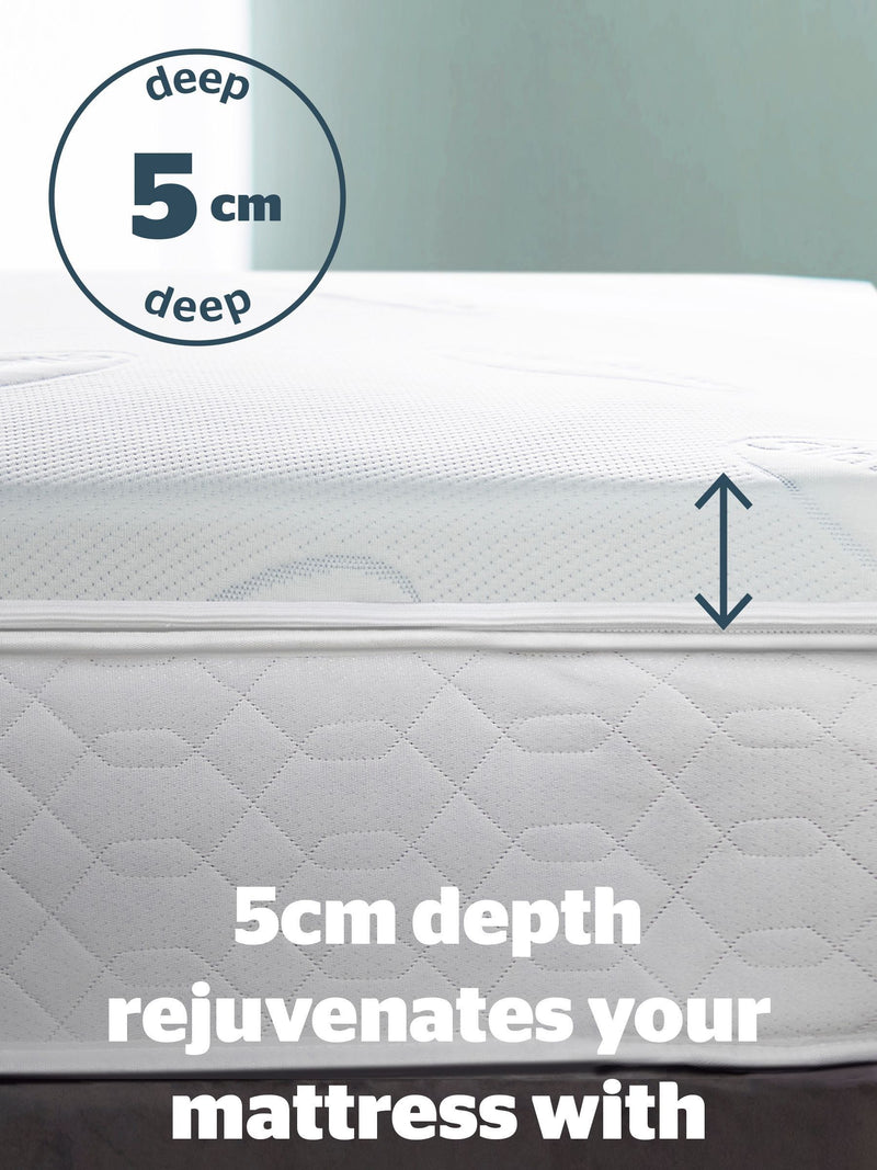 Silentnight White Impress 5cm mattress topper (British brand)