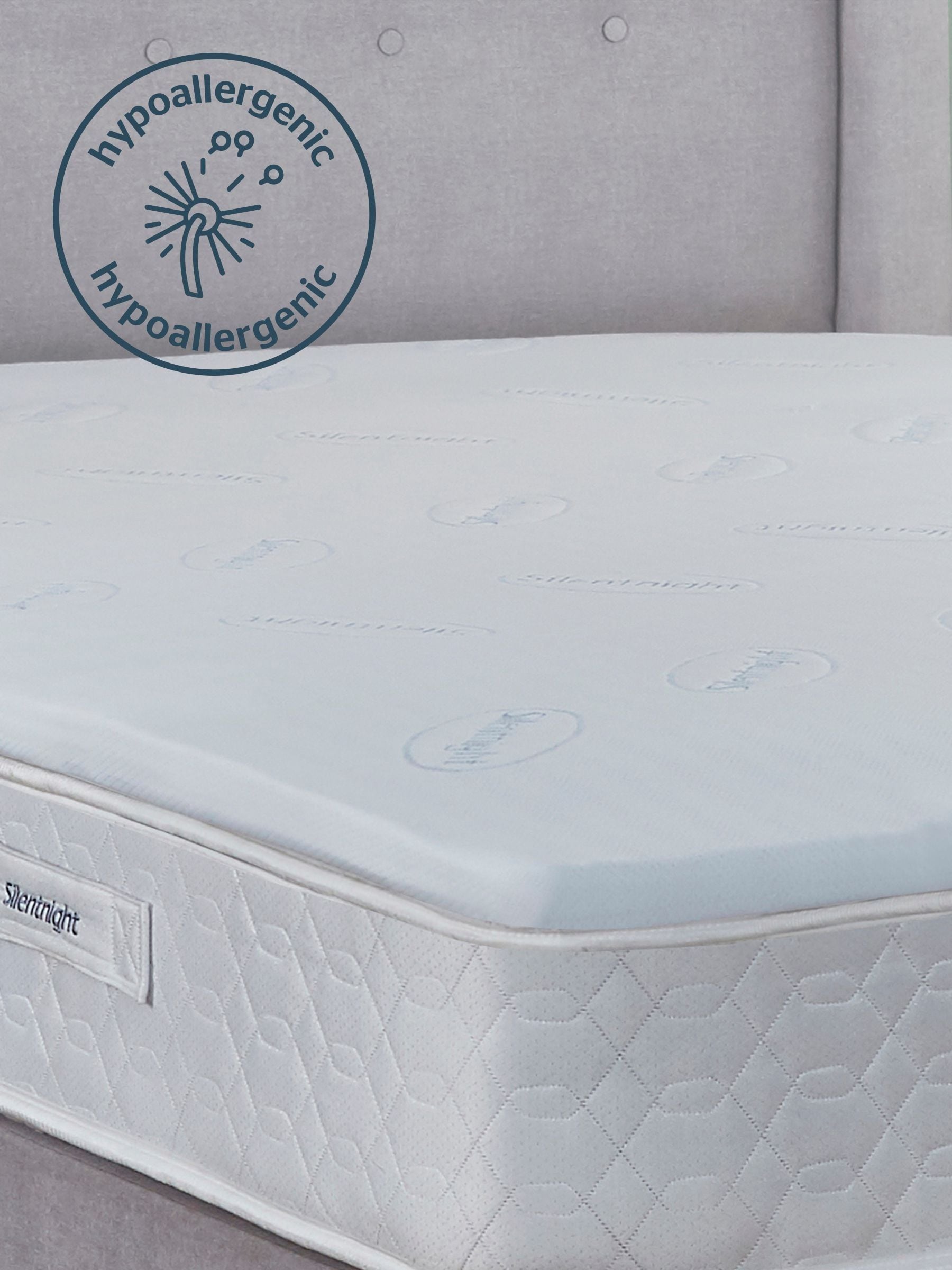 Silentnight White Impress 5cm mattress topper (British brand)