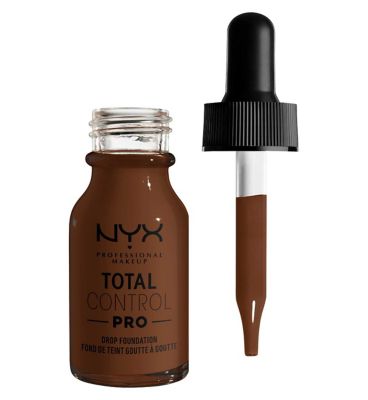 NYX Professional Makeup Total Control Pro Drop Controllable Coverage Foundation Vegetarian & Vegan Boots 28 Cocoa  