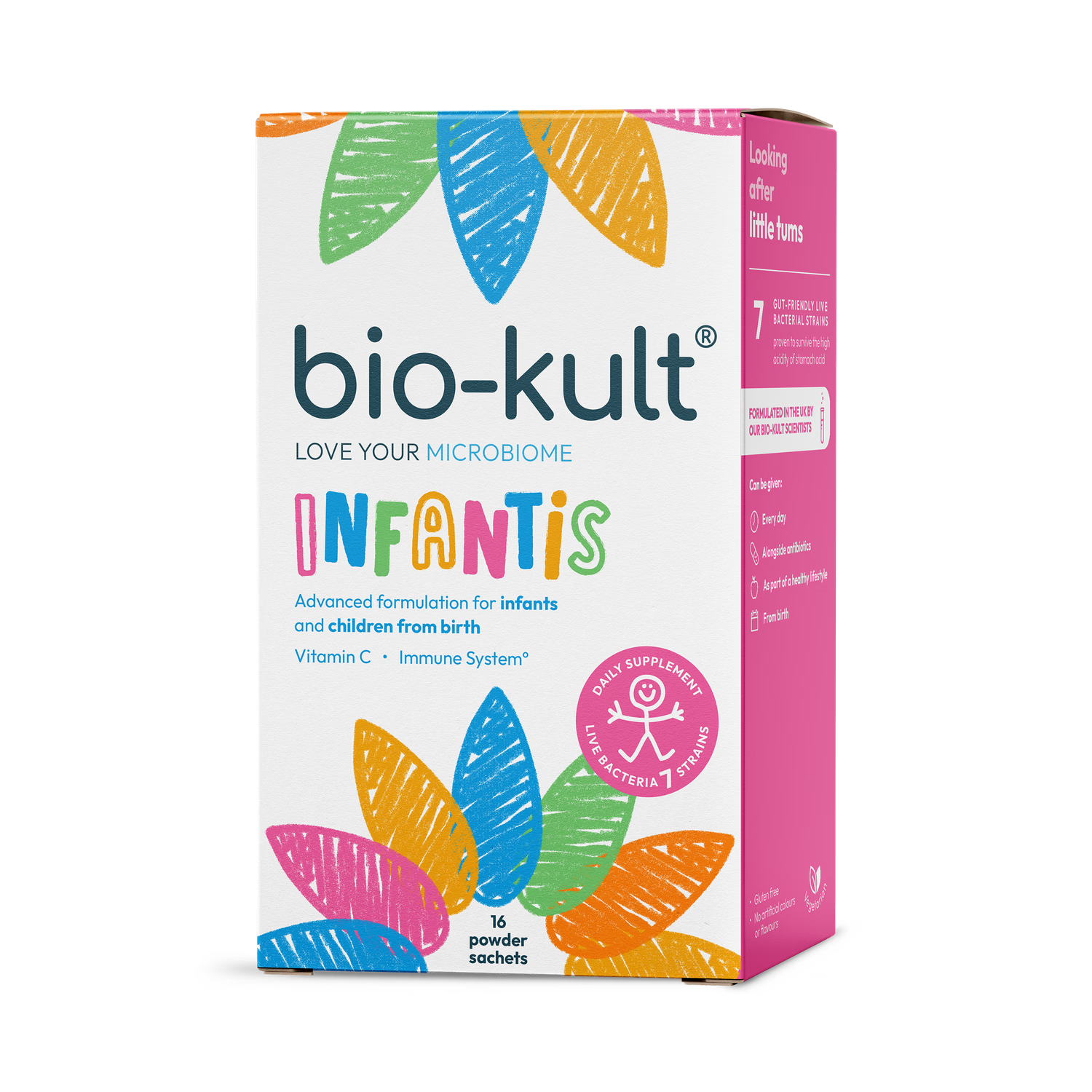 Bio-Kult Infantis probiotic supplement kids 16 sachets, UK version