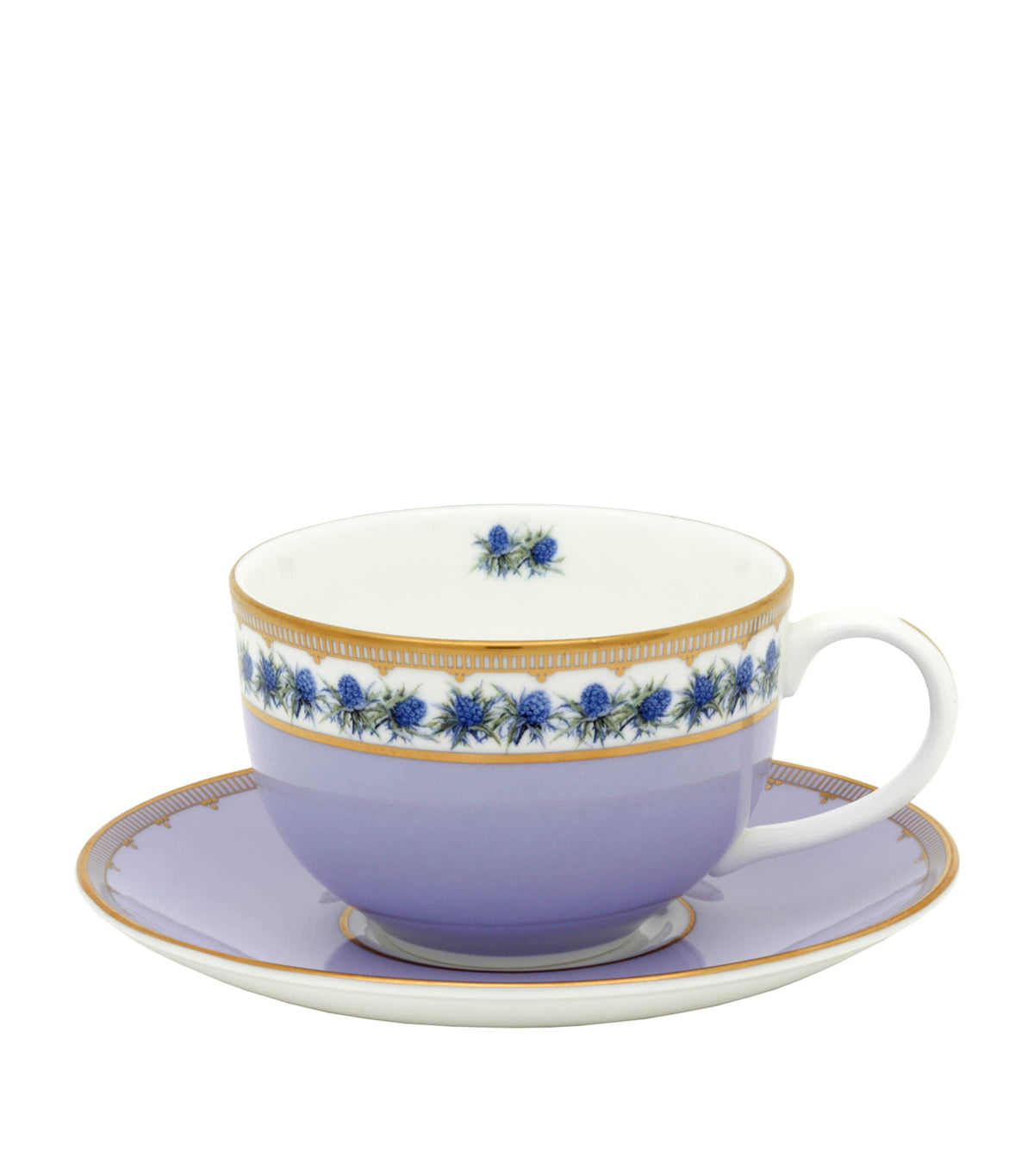 Halcyon Days Shell Garden Floral teacup and saucer, UK version