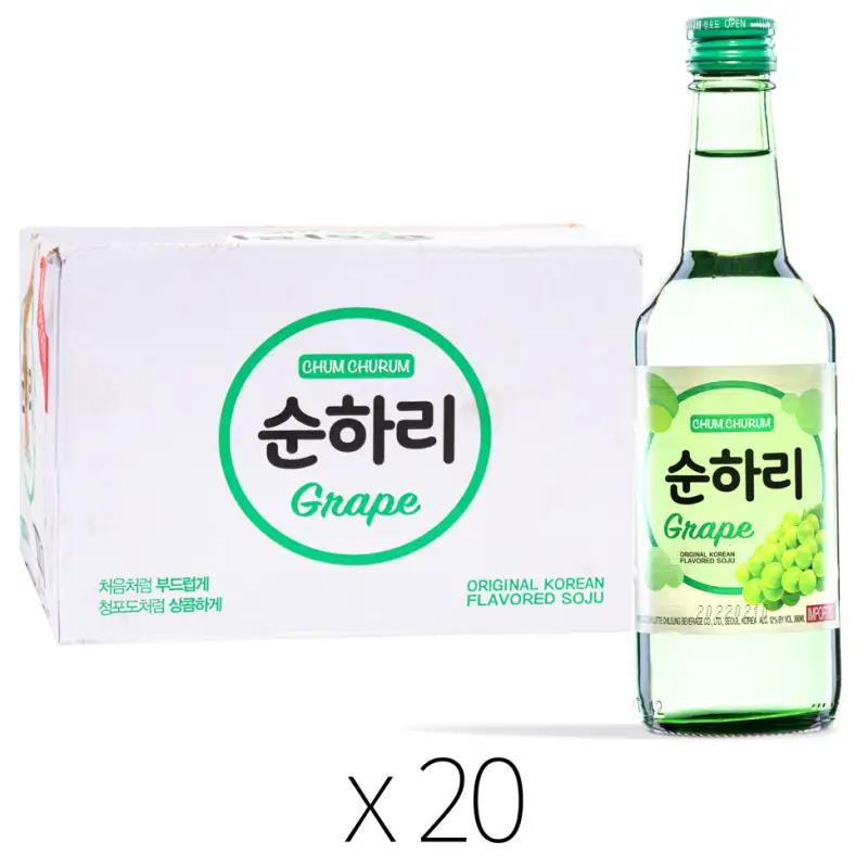 Chum Churum grape soju 12% ABV case of 20 (British brand)