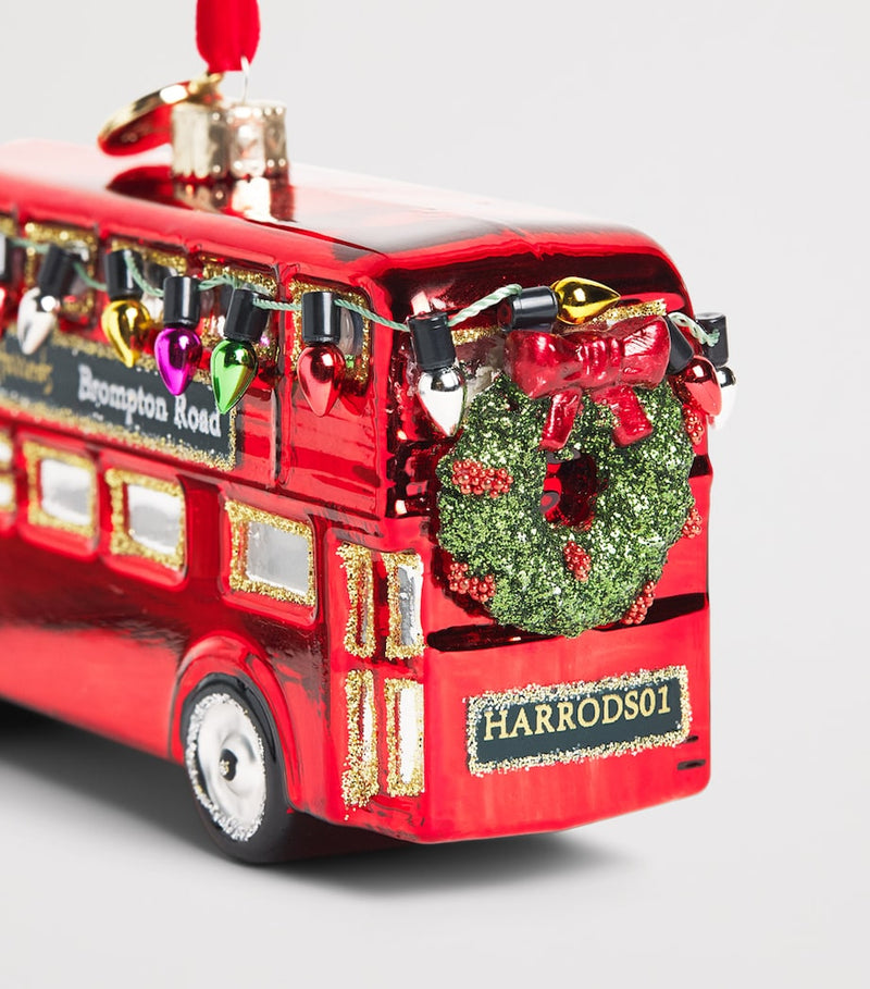 Harrods London bus tree decoration with lights - British product