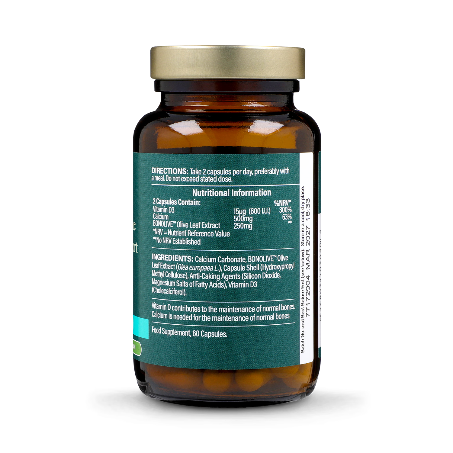 Holland & Barrett Menopause Bone Nutrition Support 60 capsules, UK version