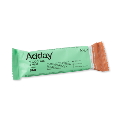 Holland & Barrett Adday Chocolate & Mint Meal Replacement Bar 55g- Buy online at McGrocer