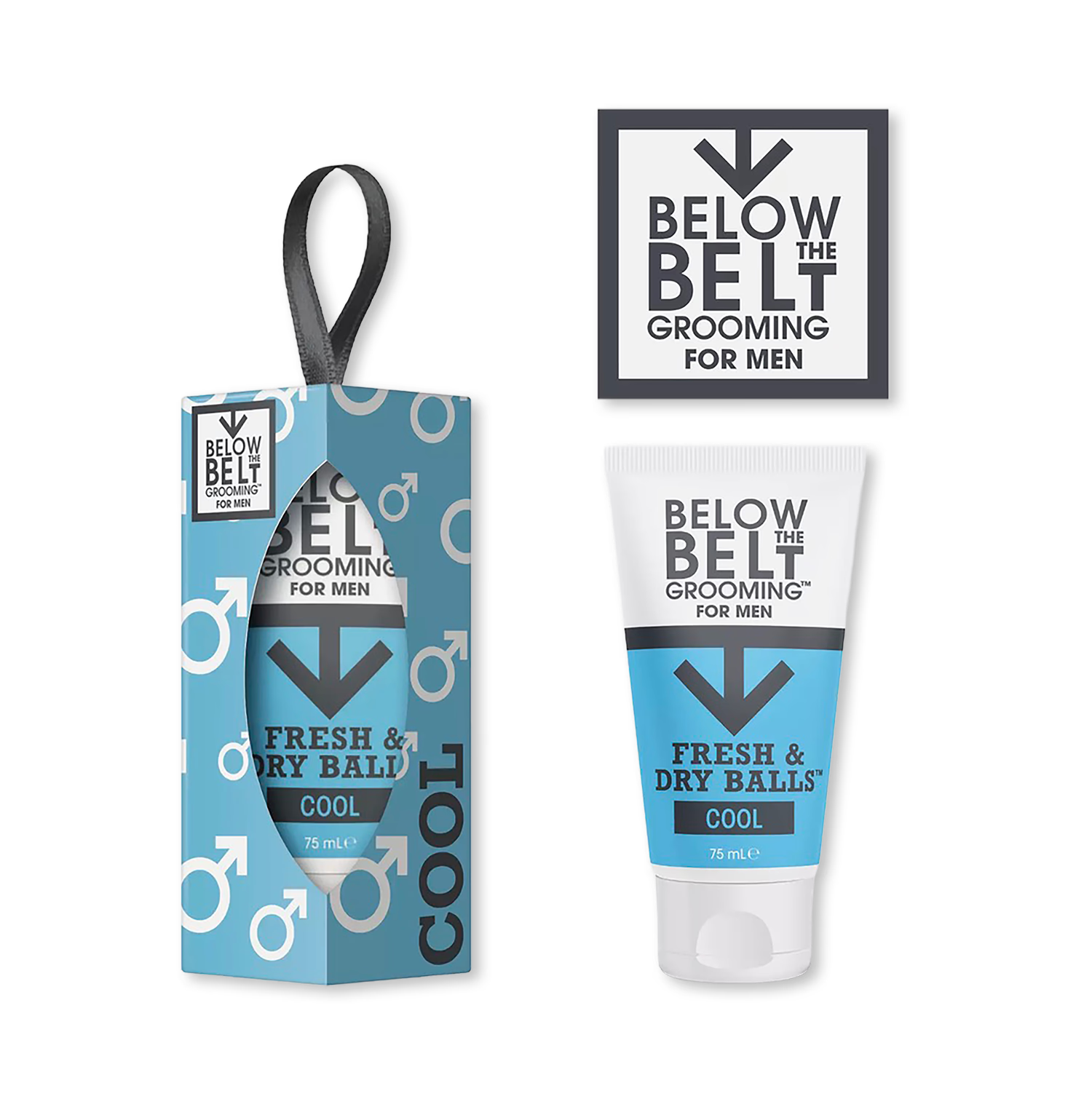 Below the Belt COOL Bauble men's intimate deodorant, UK version