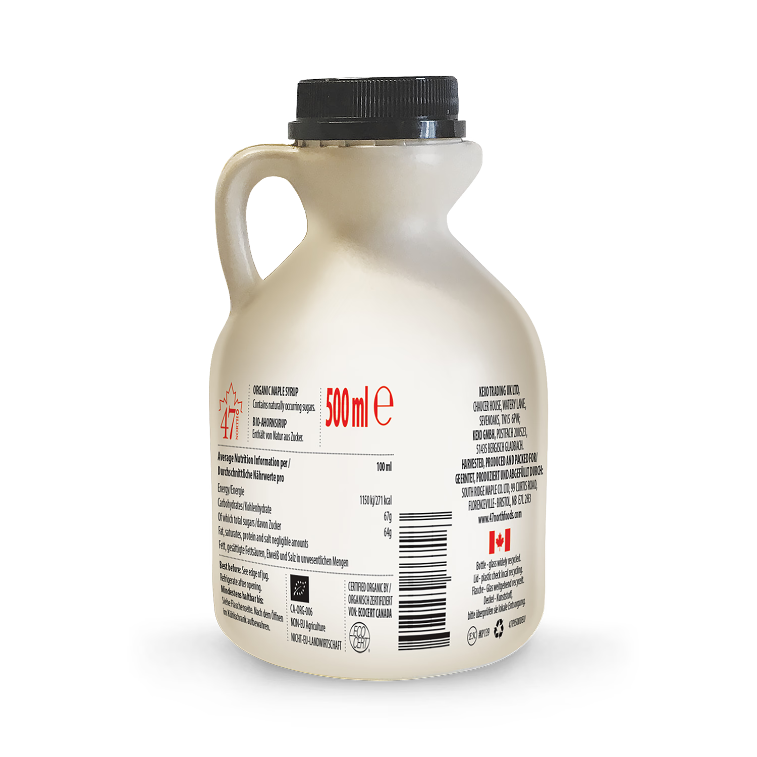 47° North Grade A Dark Robust maple syrup 500ml - British product