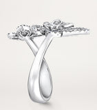 Graff butterfly diamond ring white gold 18kt, imported from the UK