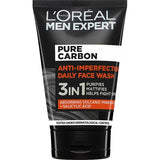 L'Oreal Paris Men Expert Pure Carbon 3 In 1 Face Wash 100ml GOODS Superdrug   