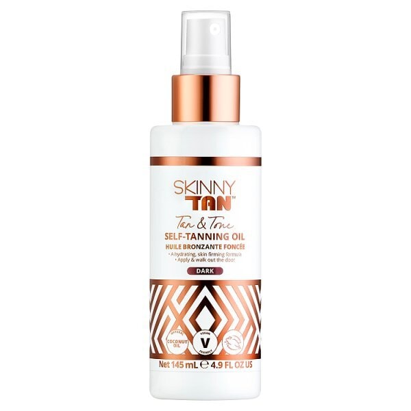 Skinny Tan Tan & Tone Self Tanning Oil Dark 145Ml