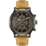 Timberland beige men's Driscoll watch with leather strap, UK version