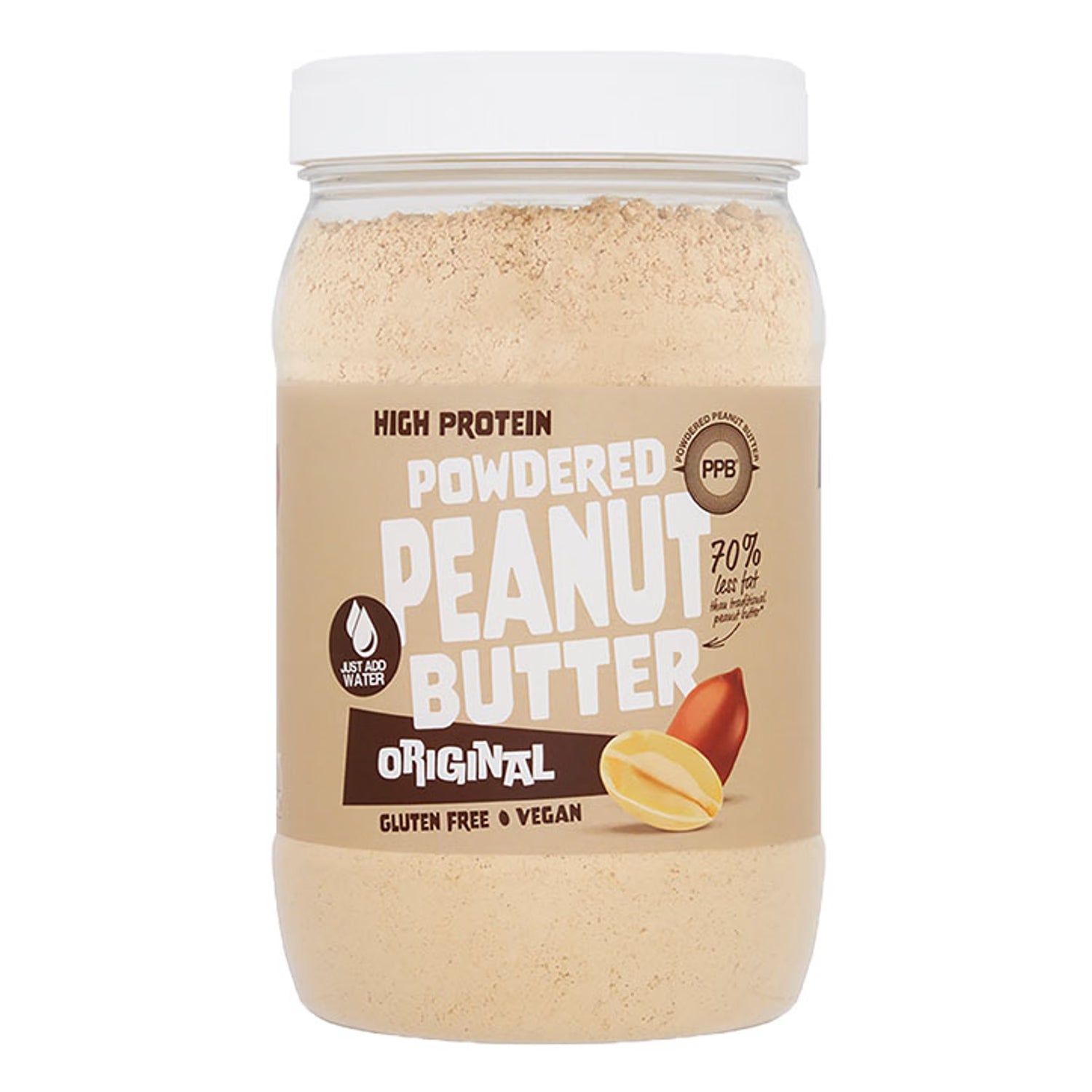 PPB Powdered Peanut Butter Original 750g, imported from the UK