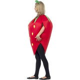 Smiffys strawberry costume red printed tabard headpiece (British brand)